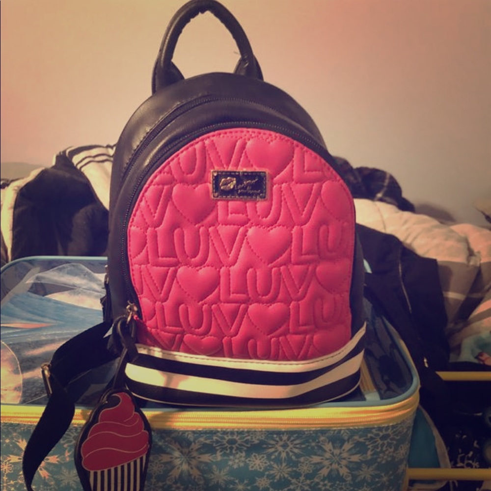 Betsey Johnson backpack! Great condition!